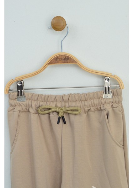 Bej Kapüşonlu Kız Eşofman Takımı indirimleri