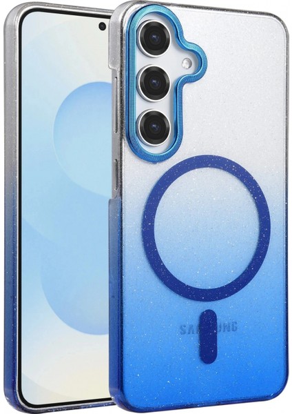 Ieg Samsung Galaxy S25 Glossy Magsafe Kapak - Mavi