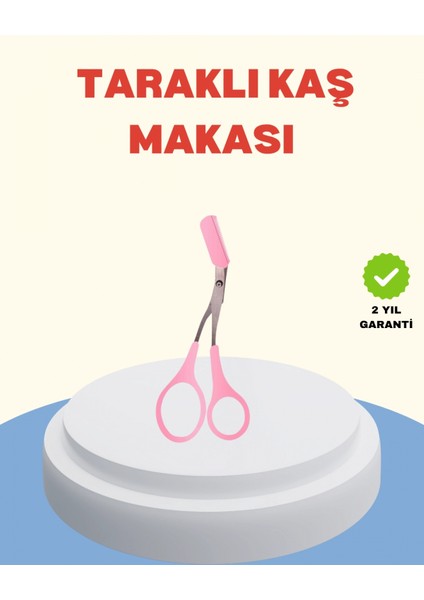 Ieg® Profesyonel Taraklı Kaş Makası – Evde ve Salon Kullanımına Uygun