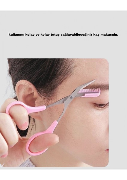 Ieg® Profesyonel Taraklı Kaş Makası – Evde ve Salon Kullanımına Uygun modelleri