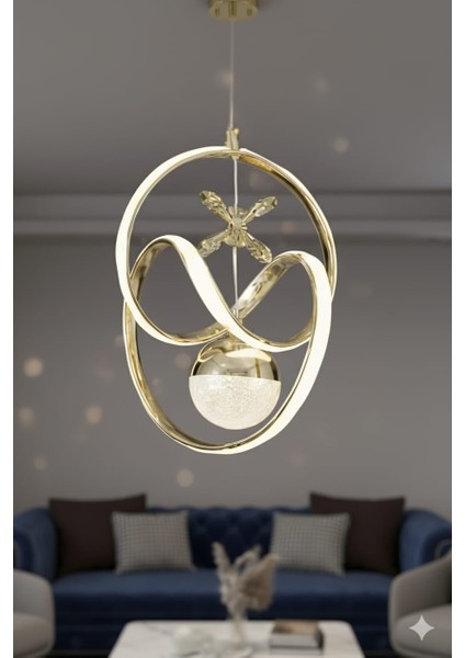 Siena 3 Renk Ledli Modern Özel Tasarım Sarkıt Ledli Avize modelleri