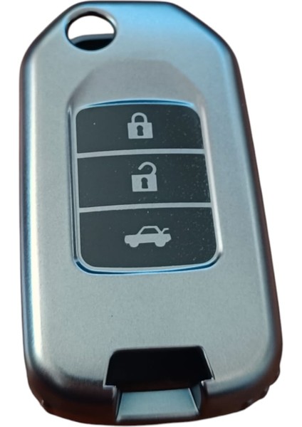 Honda Fc5/h-Rv/c-Rv Anahtar Uyumlu Silikon Oto Anahtar Kumanda Kabı Kılıf Füme