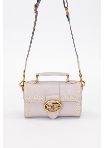 Premium Benek Detay Gri Omuz Çantası - 930429