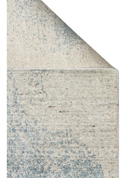 Grace Beıge Blue, Kendinden Desenli Yün, Viskon ve Pamuk Karışımlı Desenli Zarif Salon Halısı fiyatları