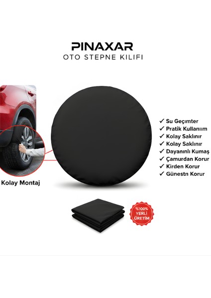 Honda Civic 5 Kapı Ov 2004 Uyumlu Araç,araba,oto Stepne Kılıfı 15-16 Inç