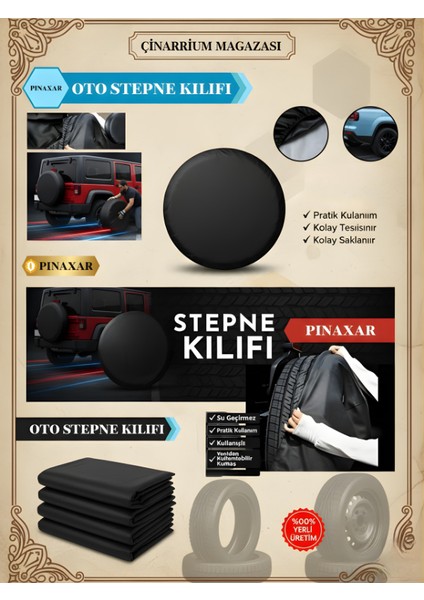 Honda Civic 5 Kapı Ov 2004 Uyumlu Araç,araba,oto Stepne Kılıfı 15-16 Inç