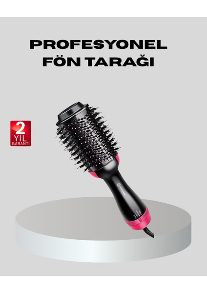 1200W Fön Tarağı – 3 Isı Ayarı, Negatif İyonlu, Hızlı ve Pürüzsüz Sonuç