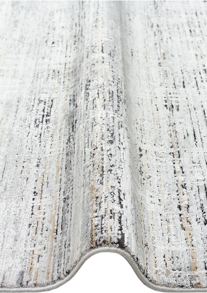 Athena Grey Sık Dokuma Tekniği ile Üretilen Viskon Modern ve Sade Makine Halısı