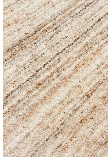 Mutli Loop Beıge El Dokuma, Yün ve Viskonun Doğal Uyumuyla Üretilmiş, Salon Oturma Odası Halısı fırsatları