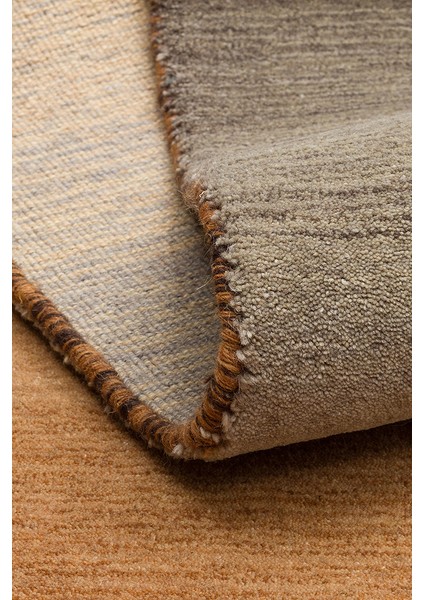 Odesa Ash Brown, Modern Çizgilere Sahip Renk Geçişli %100 Saf Yün ile Üretilen Salon Halısı modelleri