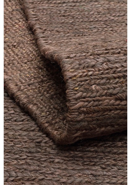 Giger Brown, Jüt Kullanılarak El Örgüsü ile Üretilen Hasır Dokulu Jüt Halı modelleri