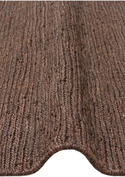 Giger Brown, Jüt Kullanılarak El Örgüsü ile Üretilen Hasır Dokulu Jüt Halı indirimleri