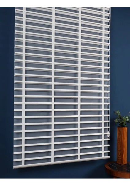 Picasso Shadow Silüet Kumaş Jaluzi Store Perde, Alüminyum Kasalı Yüksek Kaliteli - Beyaz 96575/SHADOW fırsatları