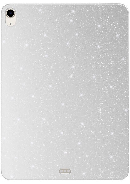 iPad 11.nesil 2025 Simli Parlak Görünümlü Brvh Tablet Koton Kılıf - Gümüş