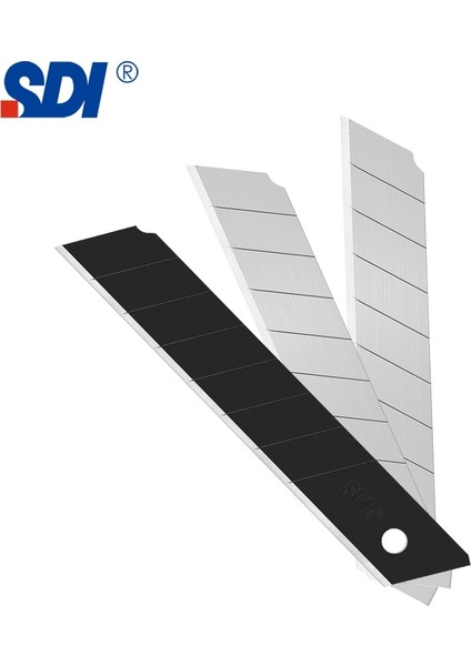 Sdı 1404 Çelik Maket Bıçağı Falçata Ucu Yedeği 18MM 60 Derece Büyük 10'lu