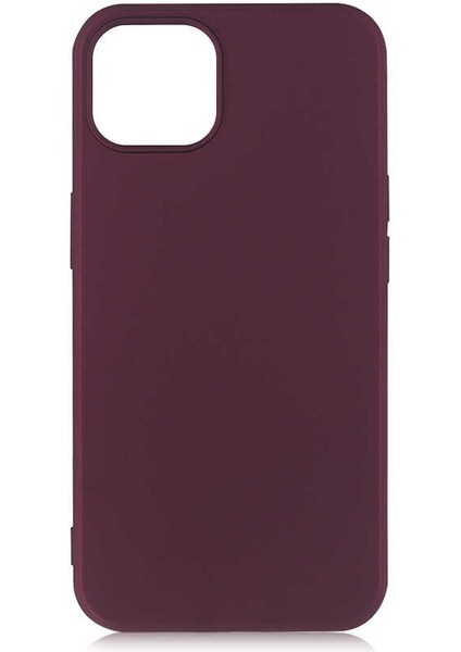 iPhone 13 Uyumlu Brvh Premier Silikon Kapak-Mürdüm