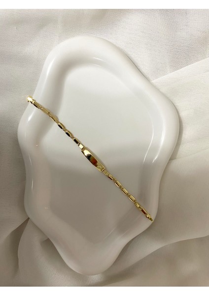 Alpjewel Xupıng Gold Kaplama Parlak Zincir Model Kadın Künye– Şık ve Zarif Tasarım