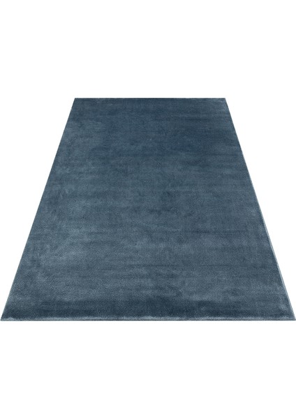 Porto Navy Blue, %100 Viskon Kullanılarak Üretilmiş, Modern Tasarımlı Sade ve Şık Salon Halısı