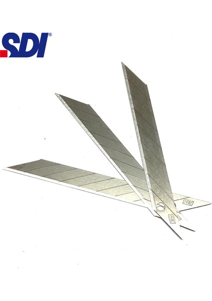 Sdı 1361 Çelik Maket Bıçağı Falçata Ucu Yedeği 9mm 30 Derece Küçük 10'lu