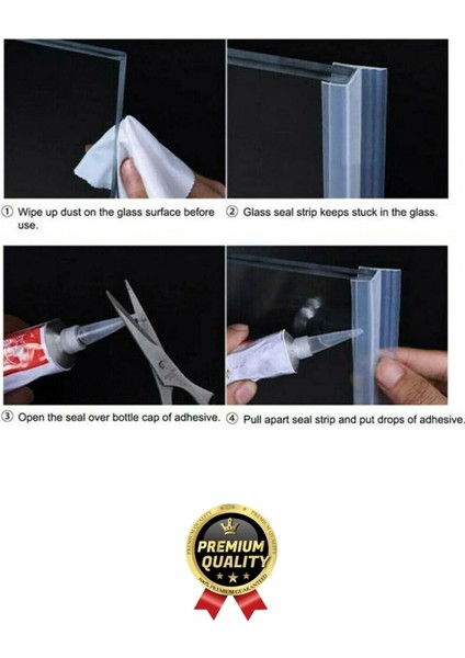Çok Amaçlı Su Soğuk Geçirmez Kapı Pencere Cam Duşakabin Yalıtım Silikon Kenar Koruyucu 1.2 cm x 1 mt fırsatları