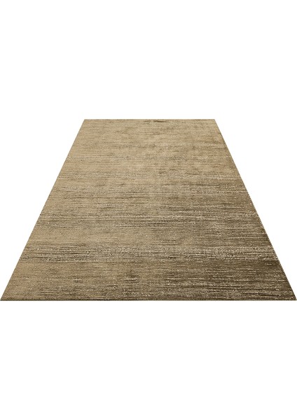 Toronto Olive, %100 El Dokuma, Yün ve Viskon Karışımlı Country Tarzı Salon Oturma Odası Halısı