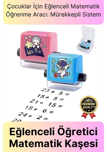 Özel Üretim Hızlı Pratik Mürekkepli Çocuk Okul Toplama Işlemleri Alıştırma Test Matematik Kaşesi