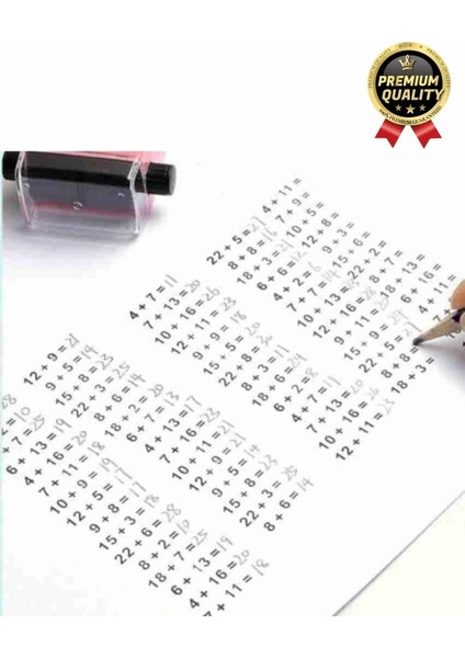 Özel Üretim Hızlı Pratik Mürekkepli Çocuk Okul Toplama Işlemleri Alıştırma Test Matematik Kaşesi indirimleri