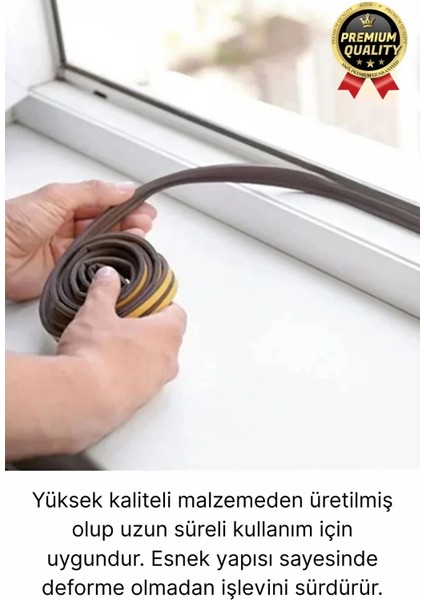 Güçlü Kendinden Yapışkanlı Kapı Pencere Soğuk Hava Geçirmez Yalıtım Izolasyon Kahve Fitil 4 Metre fiyatları