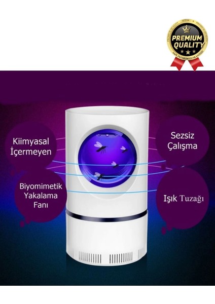 Premium Kimyasalsız Sessiz Şarjlı Uv 6 Işıklı Elektrikli Haşere Böcek Sinek Kovucu Öldürücü Lamba fırsatları