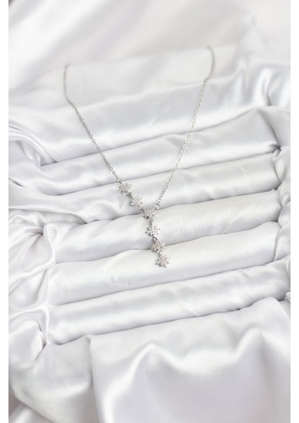 316L Çelik Zincir Gümüş Renk Kutup Yıldızı Model Kadın Kolye - TJ-BKO10665 fiyatları