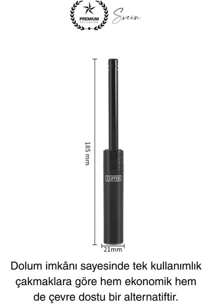 Premium 18 cm Basmalı Uzun Mutfak Çakmağı Gazlı Doldurulabilir Mum Mangal Kamp Için Normal Alev fiyatları