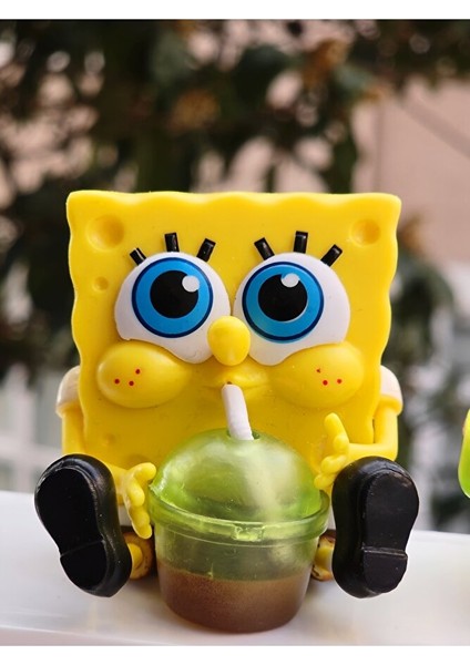 Sünger Bob & Patrick Mini Figür 2’li Set – Masaüstü Dekor – Sevimli Karakter Figürleri fiyatları