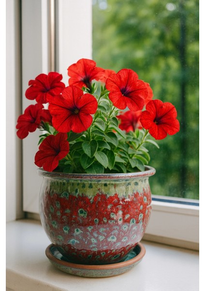 Toprak Sırlı Bordo Saksı fırsatları