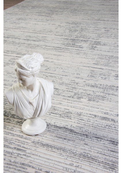 Krem Gri Modern Doğal Taban Saçaklı Özel Ölçü Salon Koridor Mutfak Çocuk Oturma Odası Halısı Yolluk