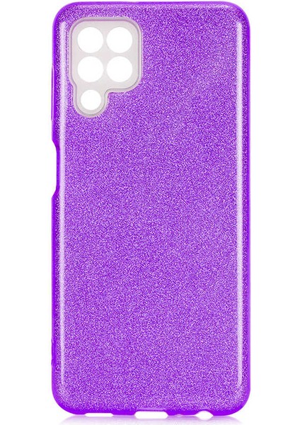 Galaxy A22 4g Kılıf Brvh Shining Silikon-Mor