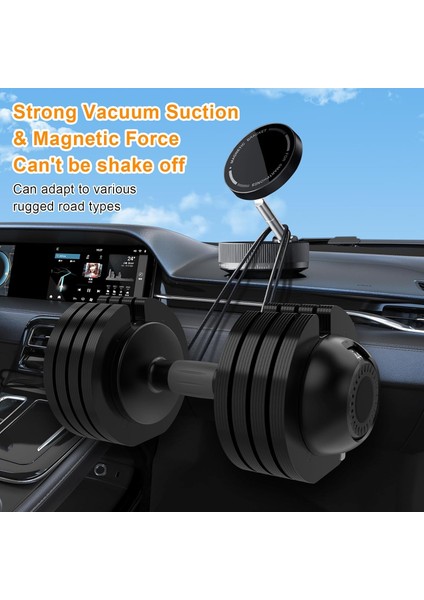 Akumlu Mıknatıslı Cep Telefonu Tutucu, Araç Vantuzu, 360° Döner Vantuz, Manyetik Telefon Tutucu, Araç Için, Magsafe Araç Tutucu Için, Cep Telefonu Manyetik... modelleri