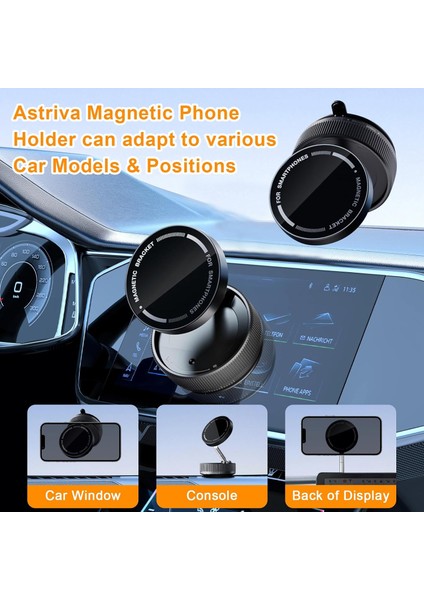 Akumlu Mıknatıslı Cep Telefonu Tutucu, Araç Vantuzu, 360° Döner Vantuz, Manyetik Telefon Tutucu, Araç Için, Magsafe Araç Tutucu Için, Cep Telefonu Manyetik... indirimleri