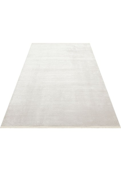 Athena Plaın Ivory Sık Dokuma Tekniği ile Üretilen Viskon Modern ve Sade Makine Halısı