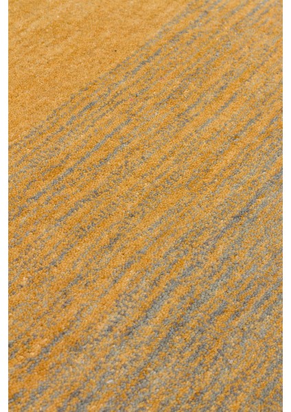 Odesa Gold Grey, Modern Çizgilere Sahip Renk Geçişli %100 Saf Yün ile Üretilen Salon Halısı fırsatları