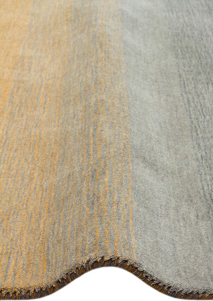 Odesa Gold Grey, Modern Çizgilere Sahip Renk Geçişli %100 Saf Yün ile Üretilen Salon Halısı indirimleri