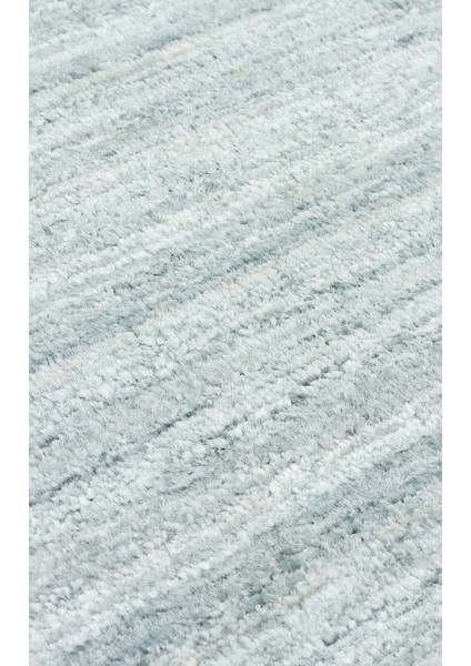 Osaka Turquosıe Ipek ve Yün ile Üretilen Yüksek Kaliteli %100 El Dokuması Sade & Düz Salon Halısı fırsatları