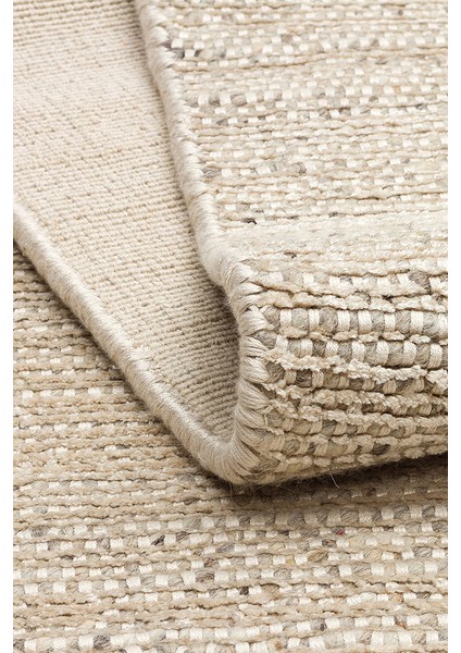 Toronto Beıge, %100 El Dokuma, Yün ve Viskon Karışımlı Country Tarzı Salon Oturma Odası Halısı fırsatları