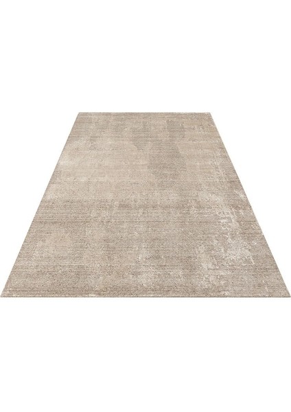 Grace Grey, Kendinden Desenli Yün, Viskon ve Pamuk Karışımlı Desenli Zarif Salon Halısı