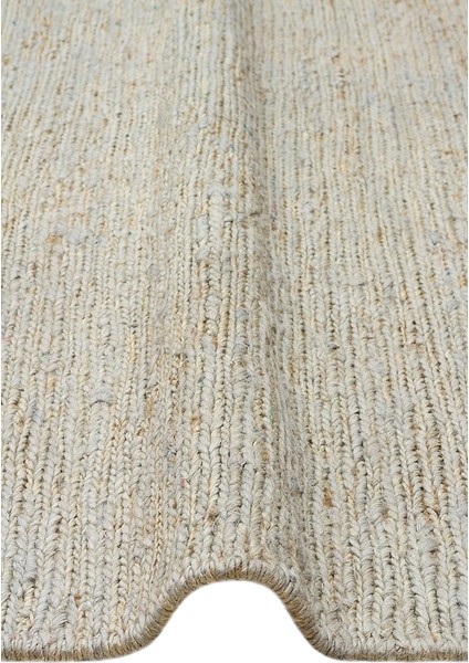 Giger Blueish Grey, Jüt Kullanılarak El Örgüsü ile Üretilen Hasır Dokulu Jüt Halı indirimleri