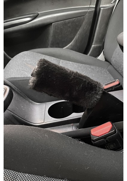 Yumuşak Peluş El Freni Süsü Siyah