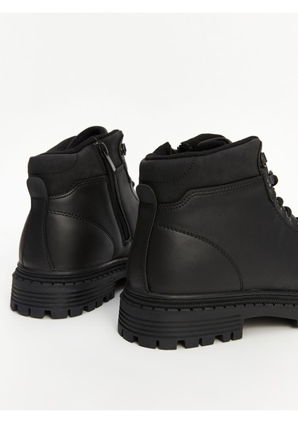 Yeni Sezon Bağcıklı Deri Görünümlü Erkek Bot fırsatları