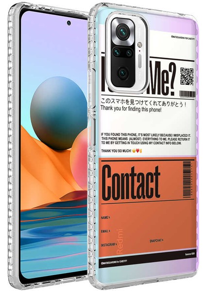 Xiaomi Redmi Note 10 Pro Kılıf Airbag Kenarlı Renkli Desenli Silikon Brvh Elegans Kapak-No6