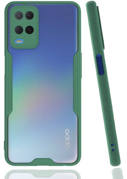 Oppo A54 4g Kılıf Brvh Parfe Kapak-Koyu Yeşil