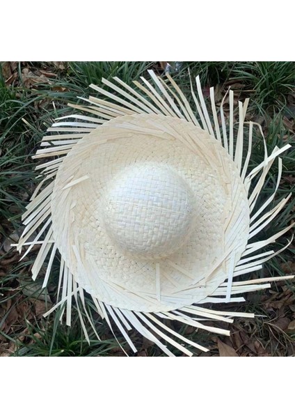 Tropikal Parti Beyaz Hasır Hawaii Şapkası modelleri