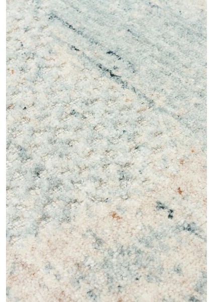 Exotic Beıge Teal, %100 El Dokuması, Yün, Viskon ile Üretilmiş Kendinden Desenli Salon Halısı indirimleri